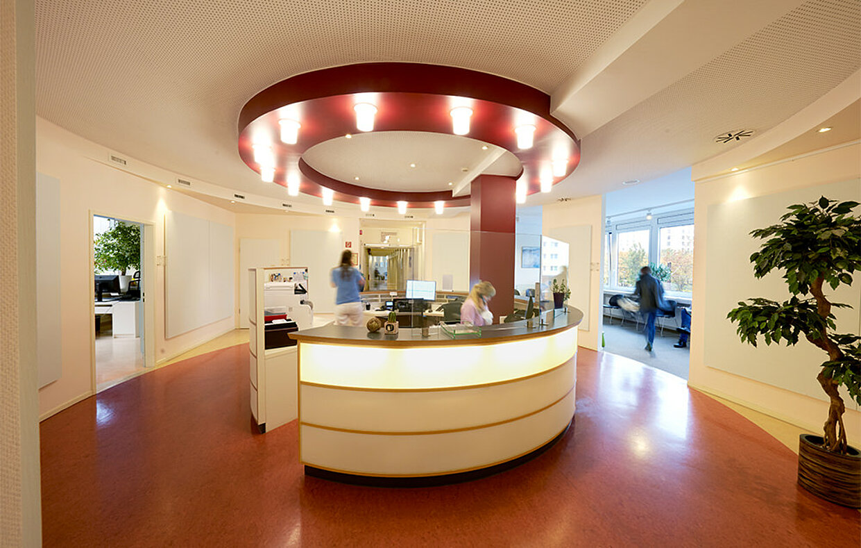 Empfangsraum des Radiologisches Zentrum Möllendorffstraße 52